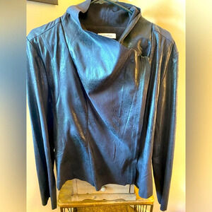 NWOT Calvin Klein Moto Faux Suede Jacket